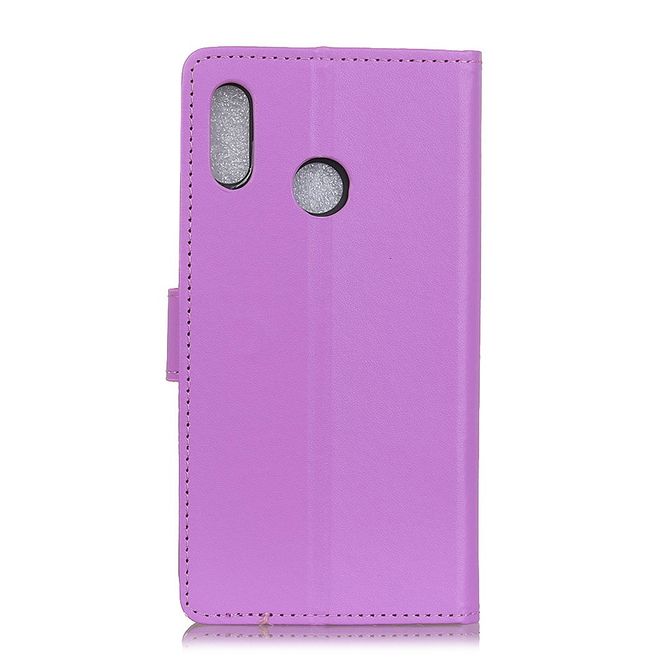 Huawei Y7 (2019) Handy Hülle - Classic II Leder Bookcover Series - purpur