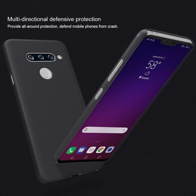 Nillkin - LG V40 ThinQ Hülle - Plastik Case - Super Frosted Shield Series - rot