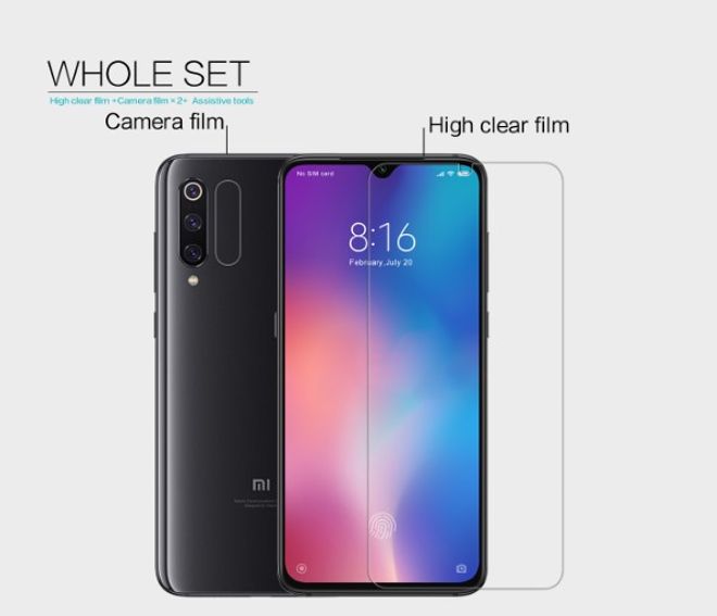 Nillkin - Xiaomi Mi 9 Schutzfolie - Super Clear Whole Set Series