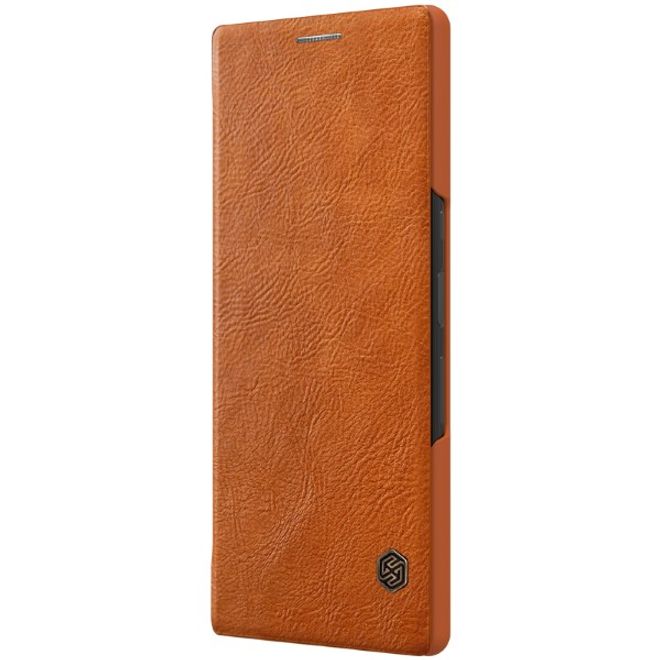 Nillkin - Sony Xperia 10 Plus Hülle - Leder Book Case - Qin Series - braun