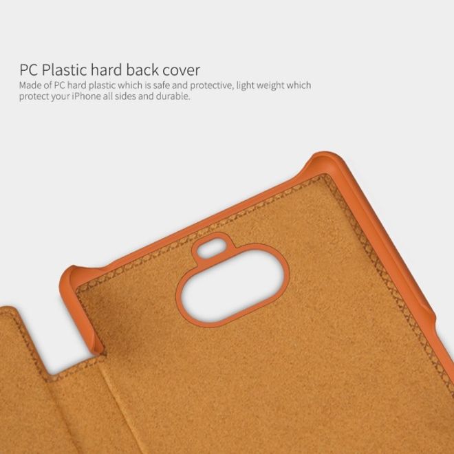 Nillkin - Sony Xperia 10 Plus Hülle - Leder Book Case - Qin Series - braun