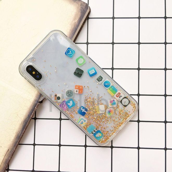 Quicksand Icon Hülle - iPhone XS Max Hülle - gold