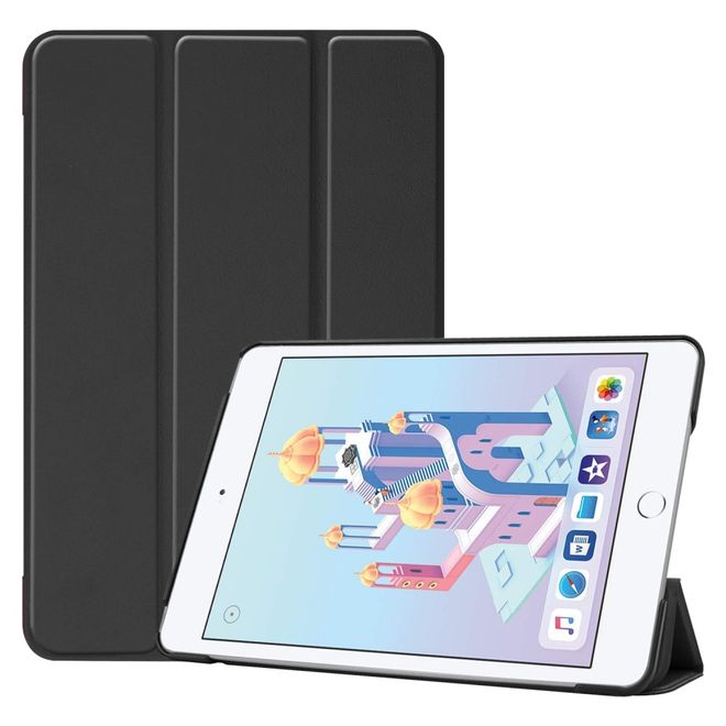 iPad Mini (2019)/iPad Mini 4 Hülle - Wake/Sleep Case aus Leder - schwarz