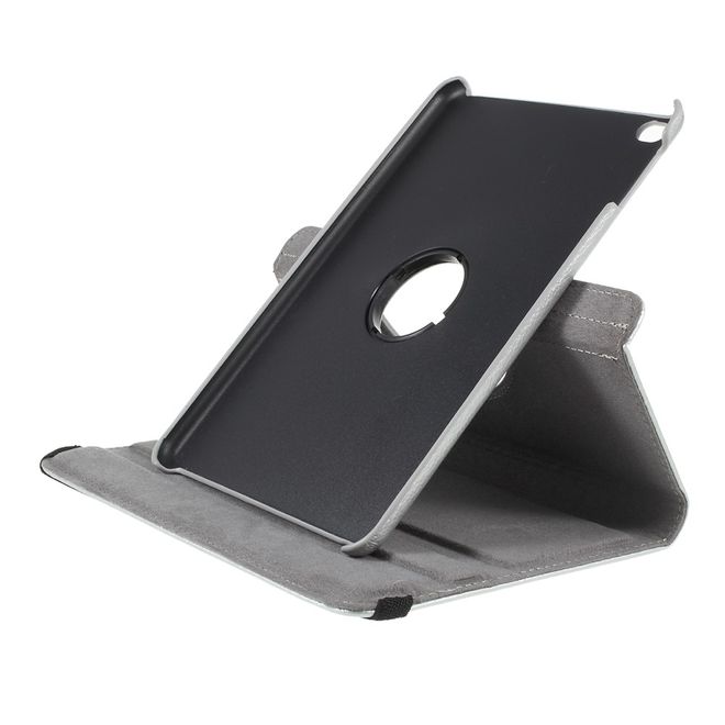 iPad Mini (2019) Case - 360° Rotating Leather Case - Silver