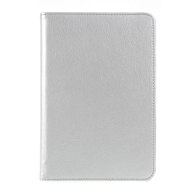 iPad Mini (2019) Case - 360° Rotating Leather Case - Silver