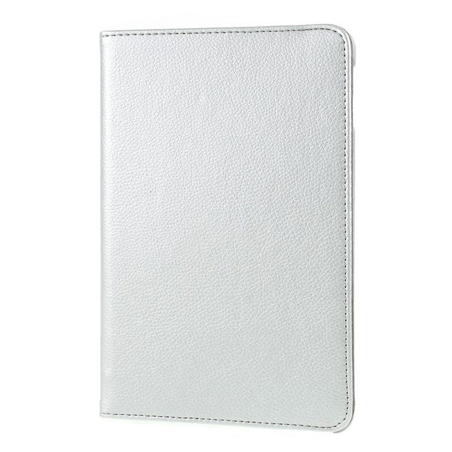 iPad Mini (2019) Case - 360° Rotating Leather Case - Silver