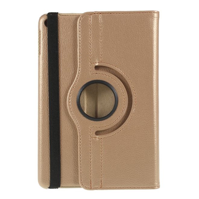 iPad Mini (2019) Case - 360° Rotating Leather Case - Gold