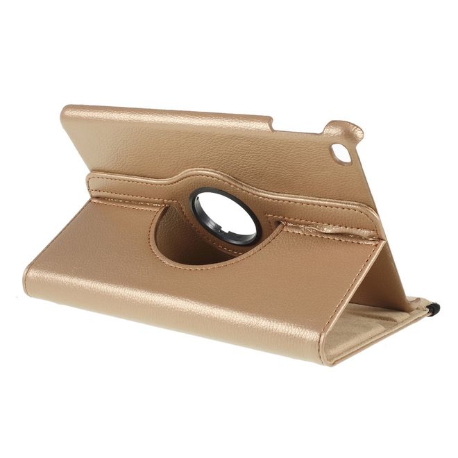 iPad Mini (2019) Case - 360° Rotating Leather Case - Gold