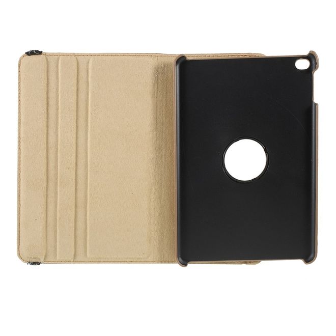 iPad Mini (2019) Case - 360° Rotating Leather Case - Gold