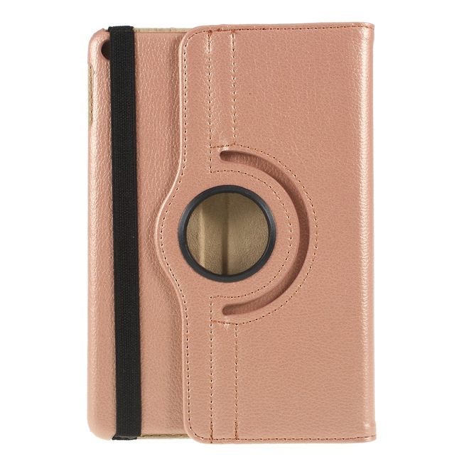 iPad Mini (2019) Case - 360° Rotating Leather Case - Rose Gold