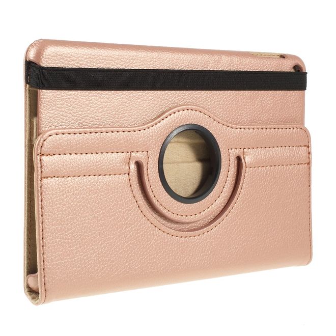 iPad Mini (2019) Case - 360° Rotating Leather Case - Rose Gold