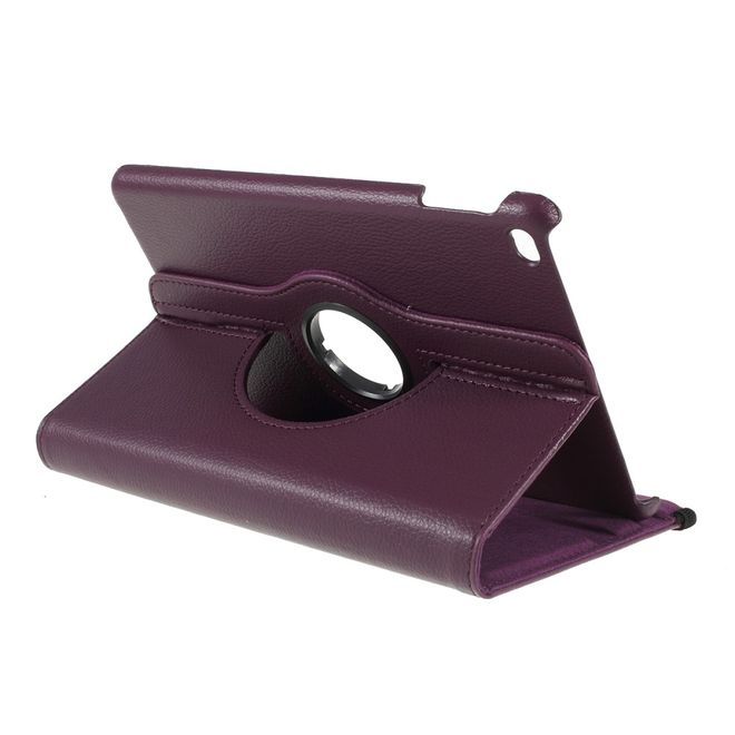 iPad Mini (2019) Hülle - 360° rotierbares Case aus Leder - purpur