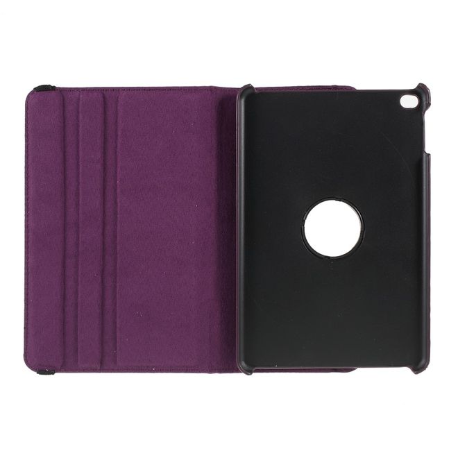 iPad Mini (2019) Hülle - 360° rotierbares Case aus Leder - purpur