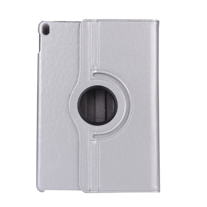 Étui pour tablette iPad Air (2019) / iPad Pro 10,5 pouces (2017) - Étui en cuir - Rotatif avec fonction support - Argent