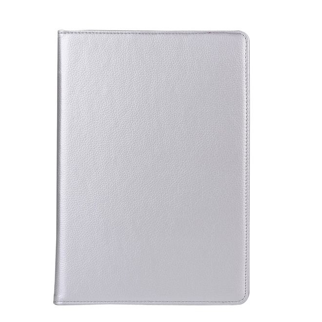 Étui pour tablette iPad Air (2019) / iPad Pro 10,5 pouces (2017) - Étui en cuir - Rotatif avec fonction support - Argent