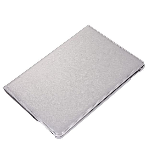Étui pour tablette iPad Air (2019) / iPad Pro 10,5 pouces (2017) - Étui en cuir - Rotatif avec fonction support - Argent