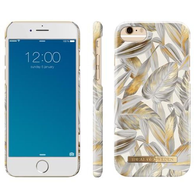 iDeal of Sweden - iPhone SE (2022) / SE (2020) / 8 / 7 Hülle - Printed Case - Platinum Leaves
