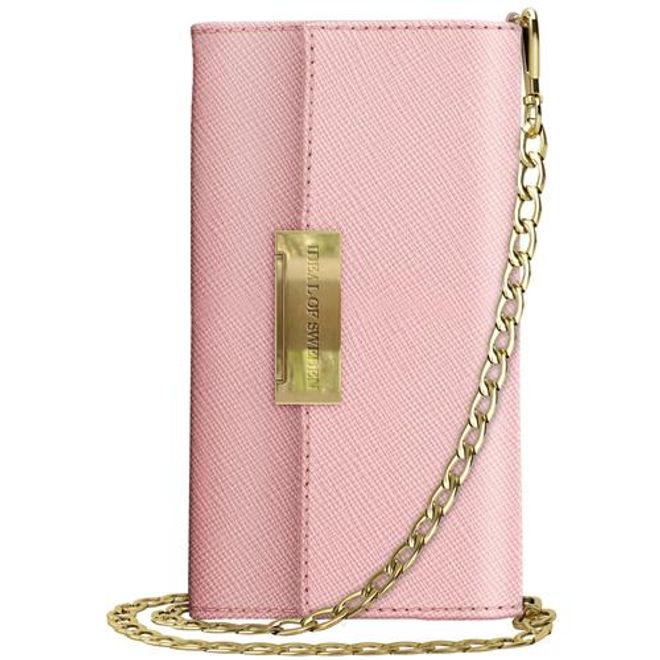 iDeal of Sweden - iPhone SE (2022) / SE (2020) / 8 / 7 / 6S / 6 Hülle - Bookcover - Crossbody Kensington Saffiano Handy Clutch - pink