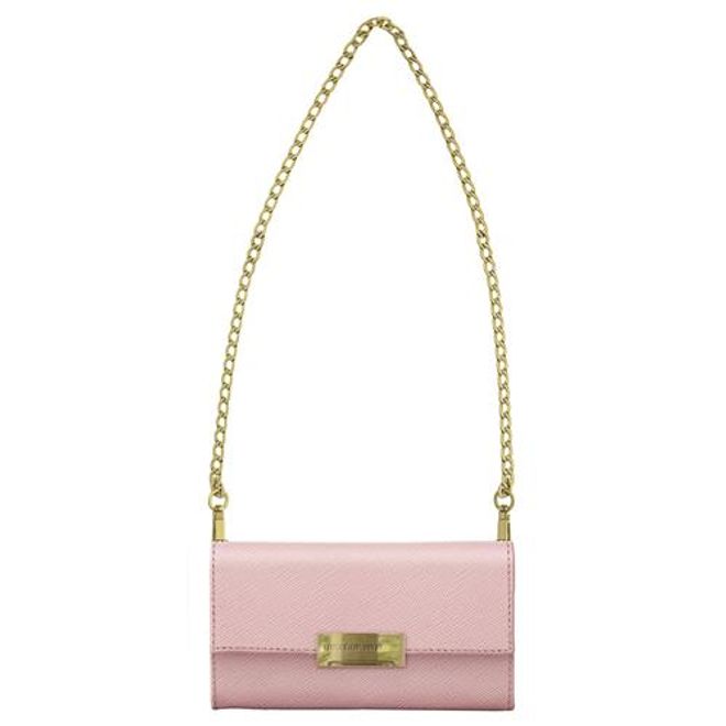 iDeal of Sweden - iPhone SE (2022) / SE (2020) / 8 / 7 / 6S / 6 Hülle - Bookcover - Crossbody Kensington Saffiano Handy Clutch - pink