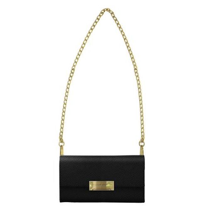 iDeal of Sweden - iPhone SE (2022) / SE (2020) / 8 / 7 / 6S / 6 Hülle - Bookcover - Crossbody Kensington Saffiano Handy Clutch - schwarz