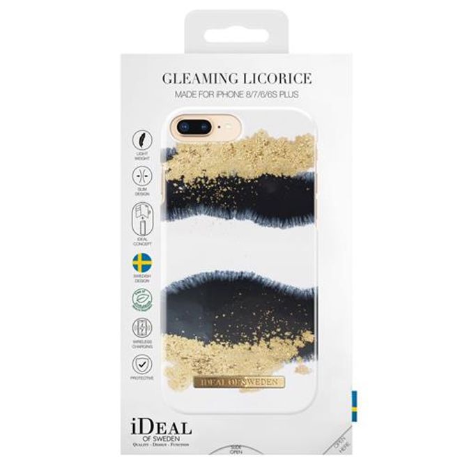 iDeal of Sweden - iPhone 8 Plus/7 Plus/6S+/6+ Hülle - Printed Case - Gleaming Licorice
