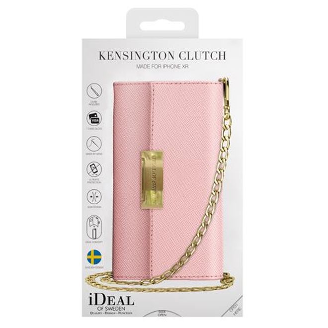 iDeal of Sweden - iPhone XR Hülle - Bookcover - Crossbody Safiano - pink