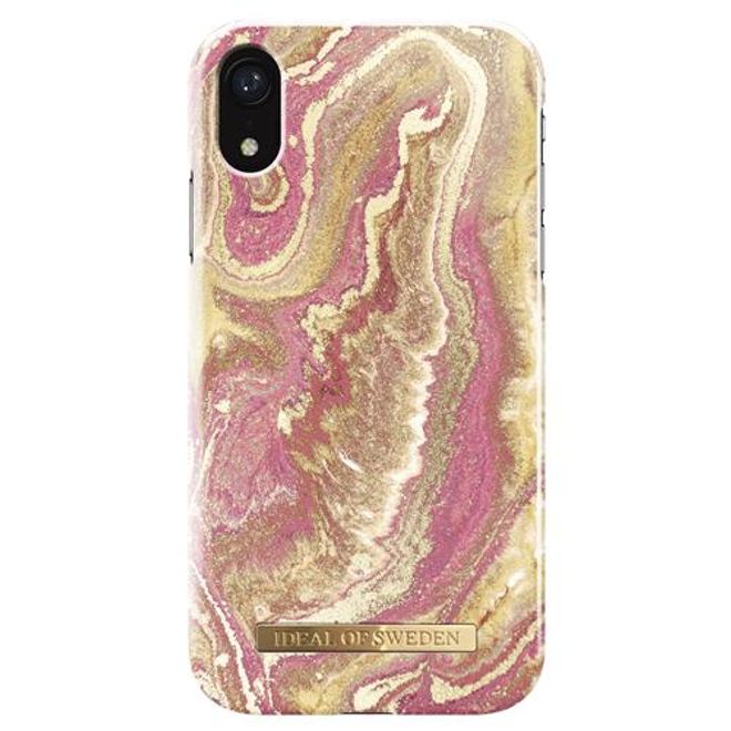 iDeal of Sweden - iPhone XR Hülle - Printed Case - Golden Blush Marble