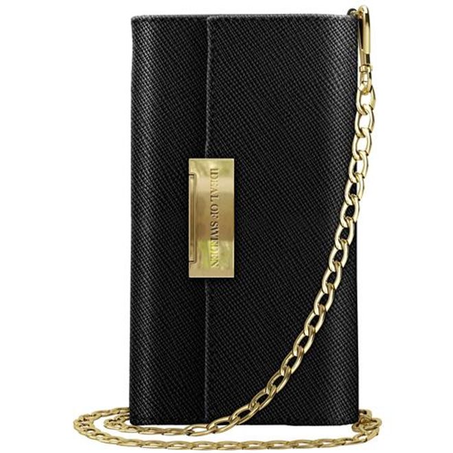 iDeal of Sweden - Étui pour iPhone XS Max - Pochette portefeuille - Bandoulière Kensington Saffiano - Noir