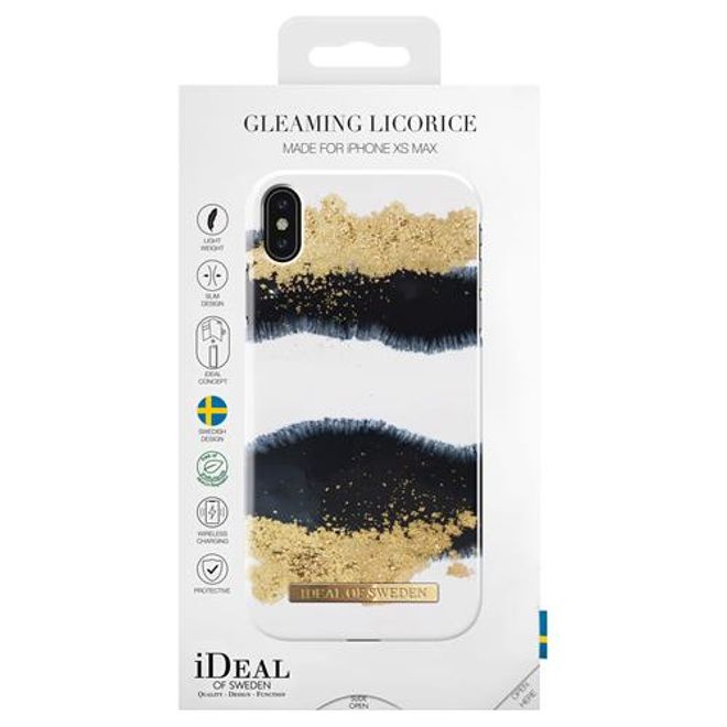 iDeal of Sweden - iPhone XS Max Case - Printed Case - Gleaming Licorice