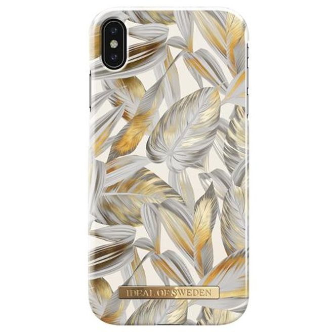 iDeal of Sweden - iPhone XS Max Hülle - Printed Case - Platinum Leaves