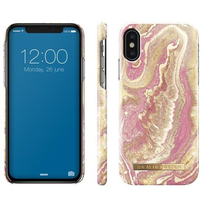 iDeal of Sweden - iPhone XS/X Case - Printed Case - Golden Blush Marble