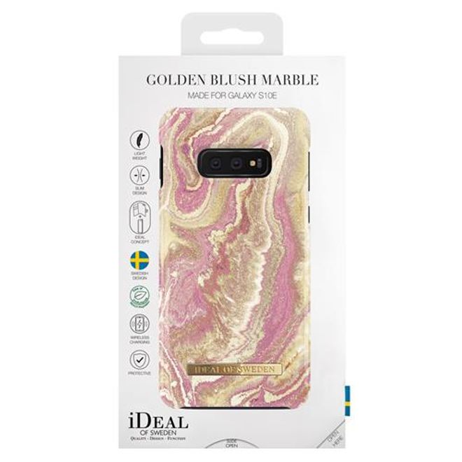 iDeal of Sweden - Samsung Galaxy S10e Hülle - Printed Case - Golden Blush Marble