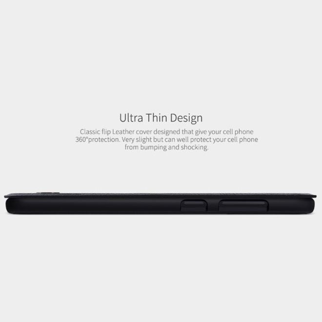 Nillkin - Samsung Galaxy A70 Hülle - Leder Book Case - Qin Series - schwarz