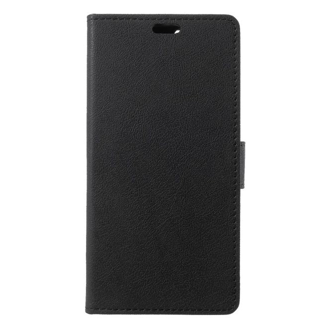Huawei Honor 7A Mini Handy Hülle - Classic III Leder Bookcover Series - schwarz