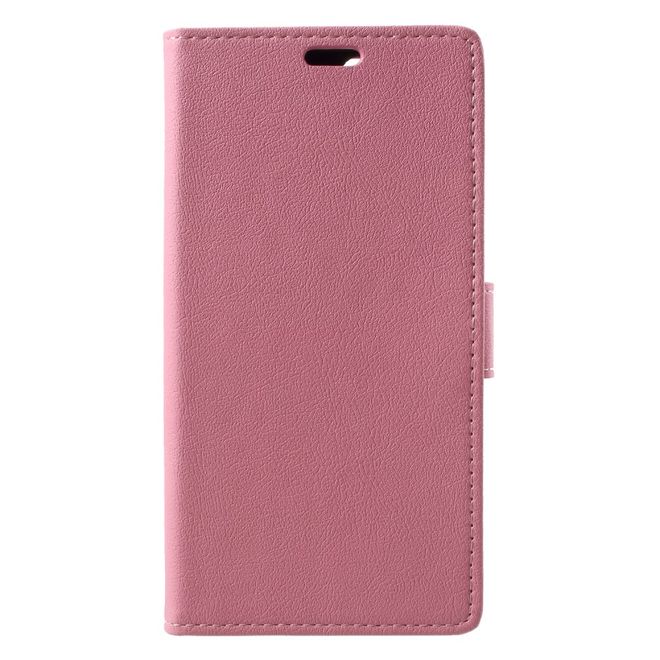Huawei Honor 7A Mini Handy Hülle - Classic III Leder Bookcover Series - pink