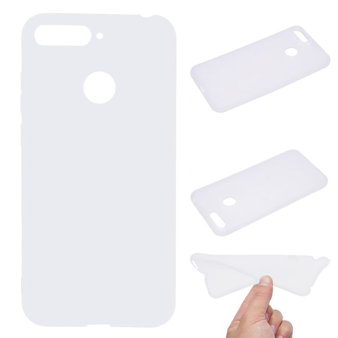Huawei Honor 7A Handyhülle - Softcase TPU Series - weiss