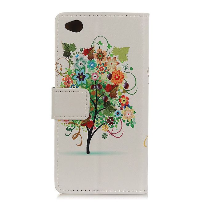 Xiaomi Redmi Go Handyhülle - Leder Bookcover Image II Series - farbiger Baum