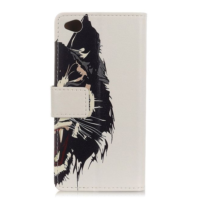 Xiaomi Redmi Go Handyhülle - Leder Bookcover Image II Series - Tigermuster