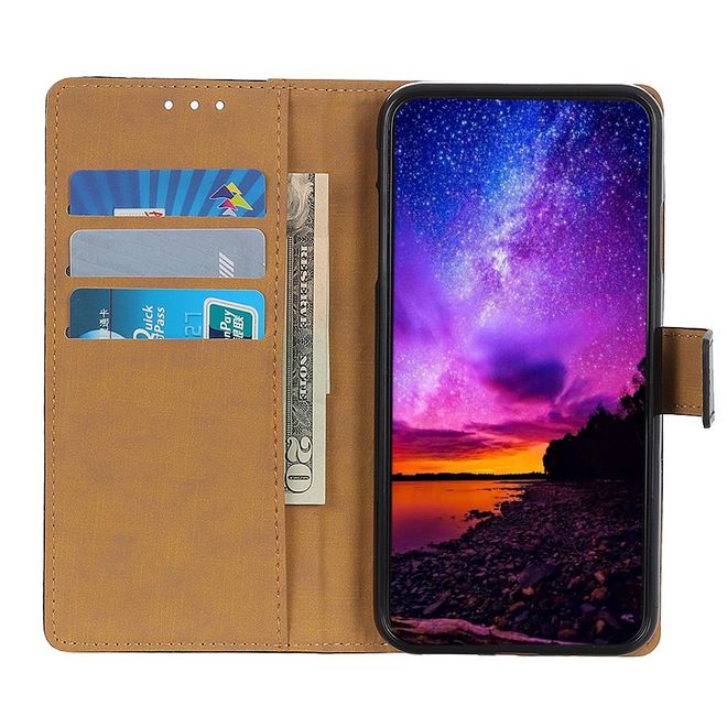 Xiaomi Redmi Go Handy Hülle - Classic II Leder Bookcover Series - schwarz
