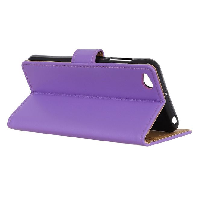 Xiaomi Redmi Go Handy Hülle - Classic II Leder Bookcover Series - purpur