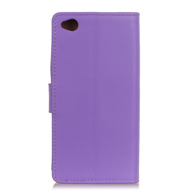 Xiaomi Redmi Go Handy Hülle - Classic II Leder Bookcover Series - purpur