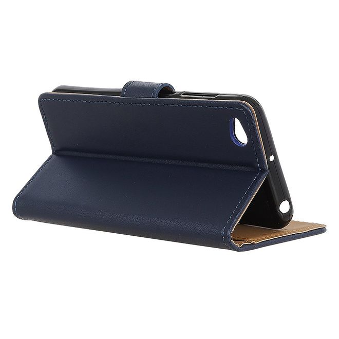 Xiaomi Redmi Go Handy Hülle - Classic II Leder Bookcover Series - blau