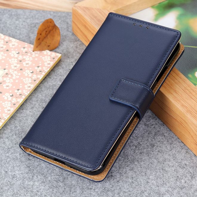 Xiaomi Redmi Go Handy Hülle - Classic II Leder Bookcover Series - blau