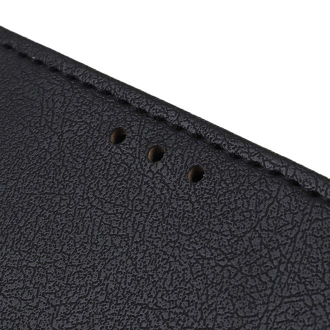 LG V50 ThinQ 5G Handy Hülle - Classic III Leder Bookcover Series - schwarz