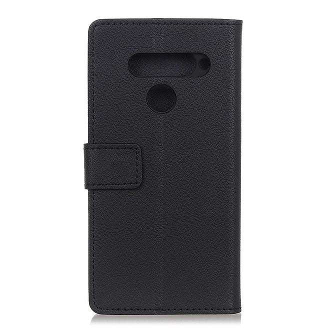 LG V50 ThinQ 5G Handy Hülle - Classic III Leder Bookcover Series - schwarz