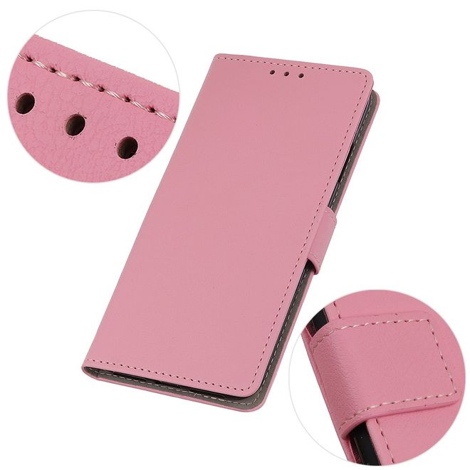 LG V50 ThinQ 5G Handy Hülle - Classic III Leder Bookcover Series - pink