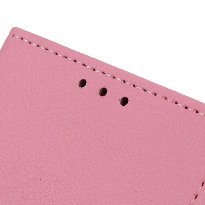 LG V50 ThinQ 5G Handy Hülle - Classic III Leder Bookcover Series - pink