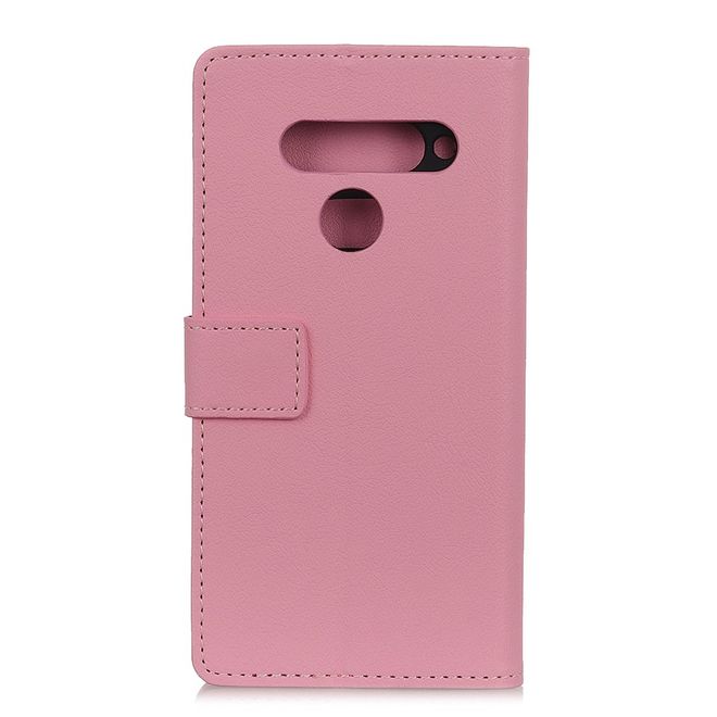 LG V50 ThinQ 5G Handy Hülle - Classic III Leder Bookcover Series - pink