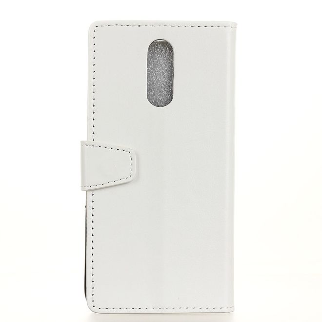 Nokia 3.2 Handyhülle - Crazy Horse Leder Bookcover Series - weiss