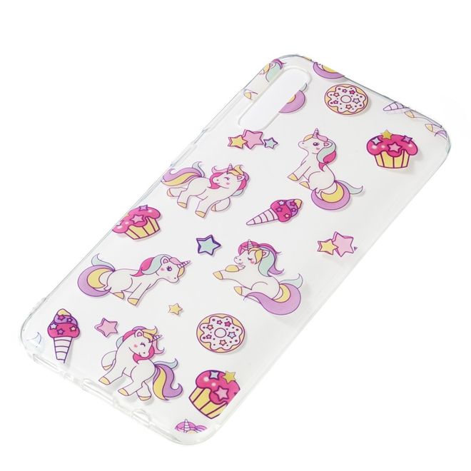 Samsung Galaxy A70 Handyhülle - Softcase Image Plastik Series - Einhorn